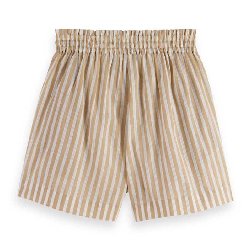 Scotch & Soda High Rise Lurex Stripe Printed Shorts image number 3